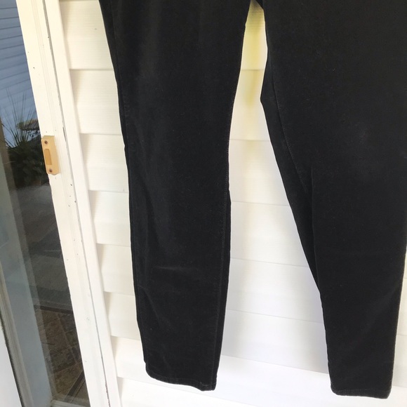 Lauren Conrad Black Velvet Skinny Pants - Picture 4 of 10